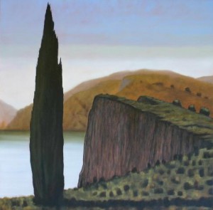 Observed Nature #1, oil on linen, 122x122cm, Luke Wagner 2004