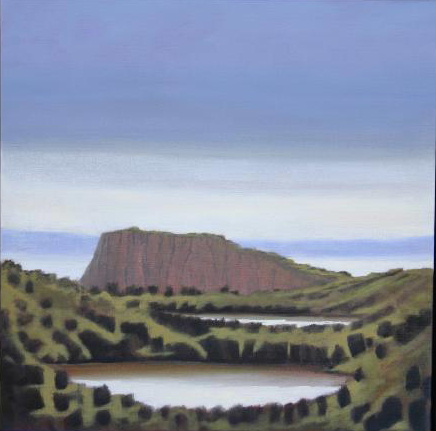 Soul and sky, oil on linen, 31x31cm, Luke Wagner 2004