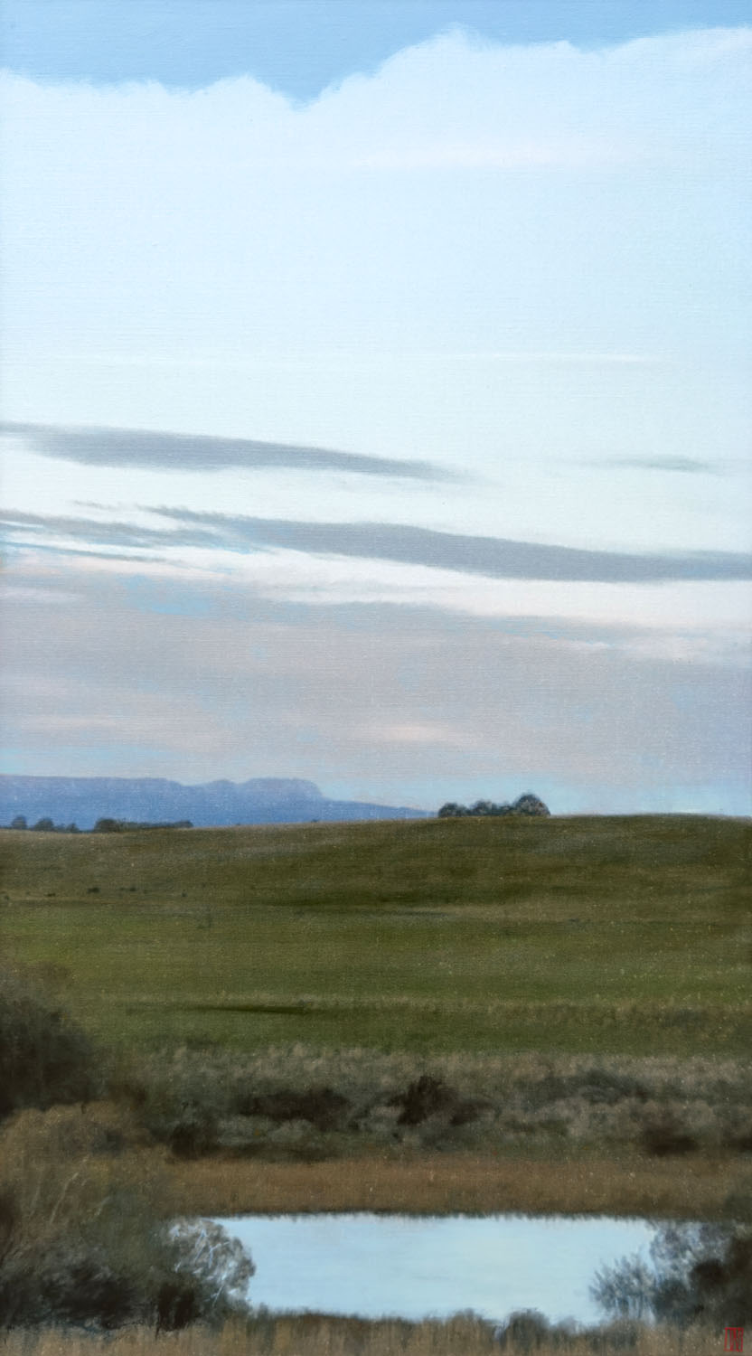 As time and music flow, oil on linen, 137x76cm 2026