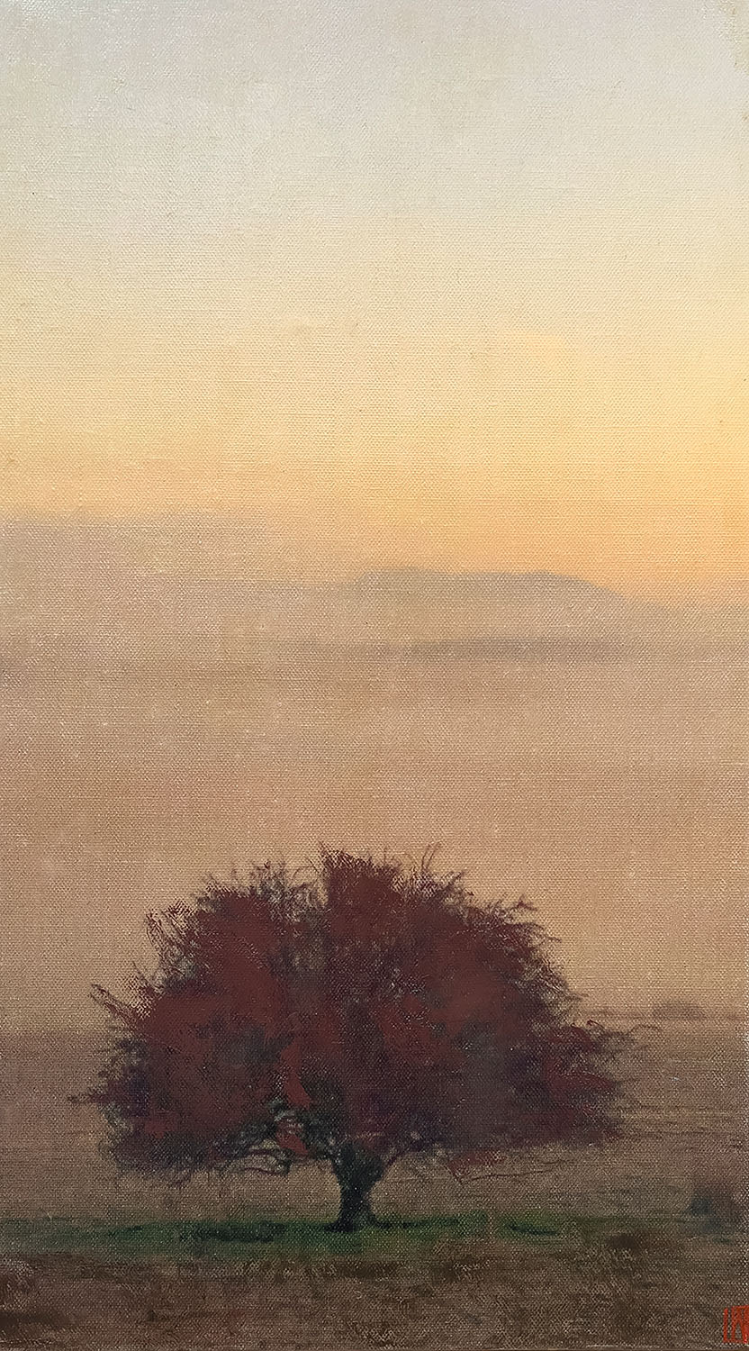 Beyond Music, Oil on linen, 66x41cm 2023