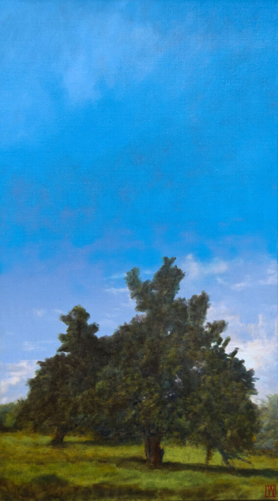 Standing In Seasons, oil on linen, 77x41cm 2026