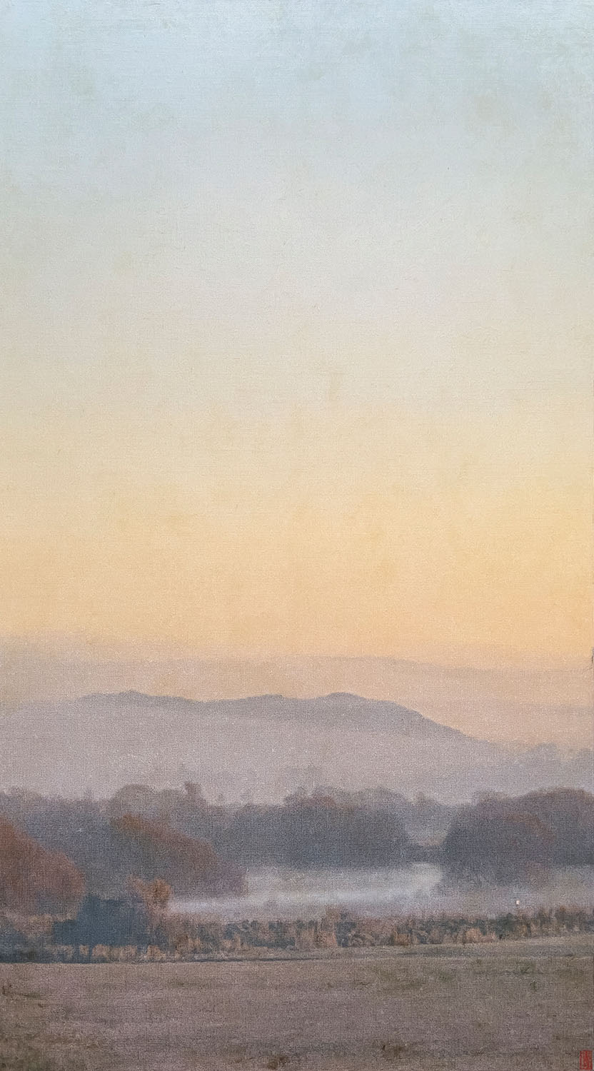 Still Margin of Land and Water, Oil on linen, 122x82cm 2023