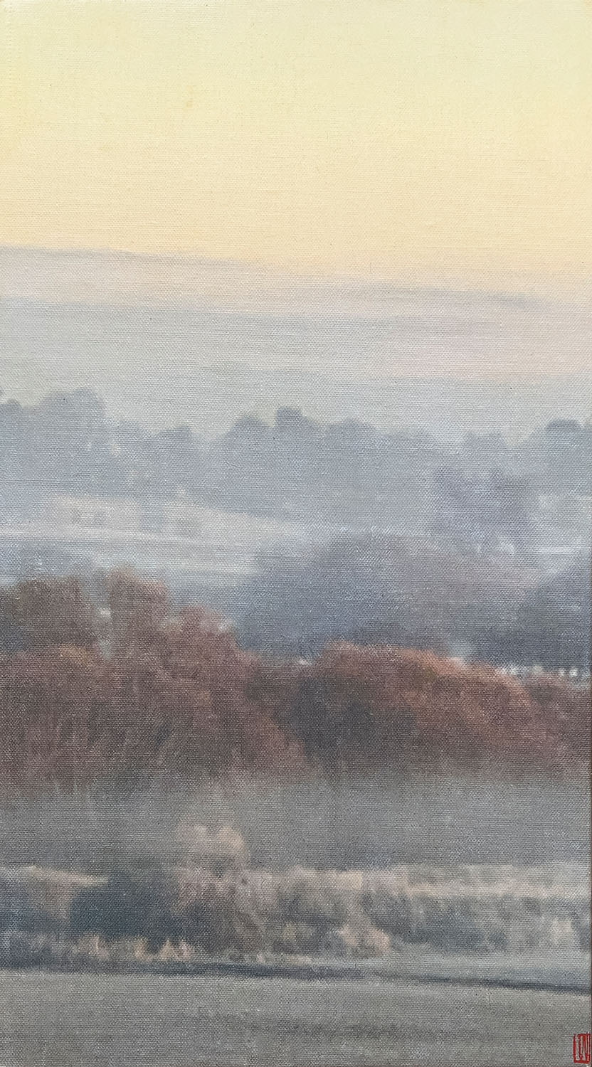Sunlight Shivered, Oil on linen, 66x41cm 2023