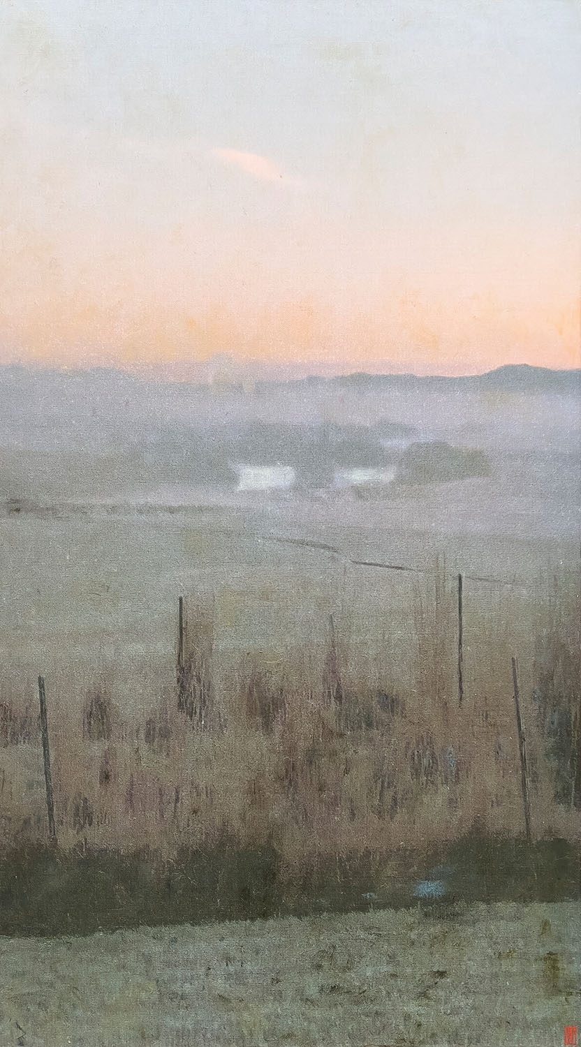 The Space Between Love and Sleep, Oil on linen, 122x82cm 2023