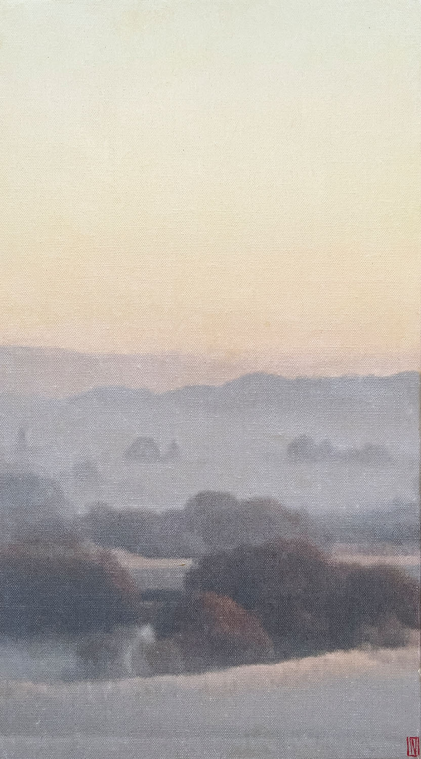 To Quiet At Last, Oil on linen, 66x41cm 2023