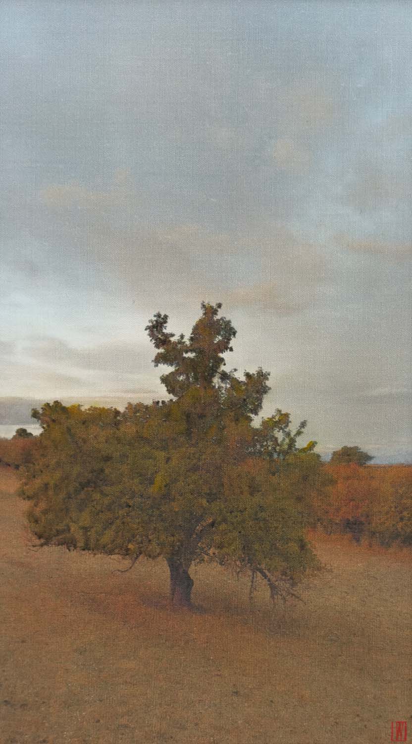 Waiting, oil on linen, 76x41cm 2026