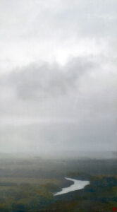 Water obeys land, Oil on linen, 137x77cm 2026