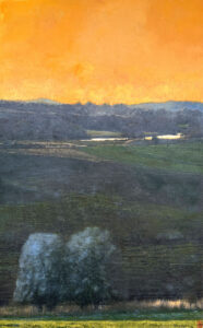 Luke Wagner, The Night Watch, Oil on linen, 122x76cm 2023
