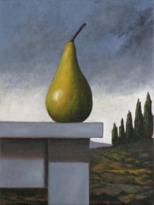 At the edge, oil on linen, 40x30cm, Luke Wagner