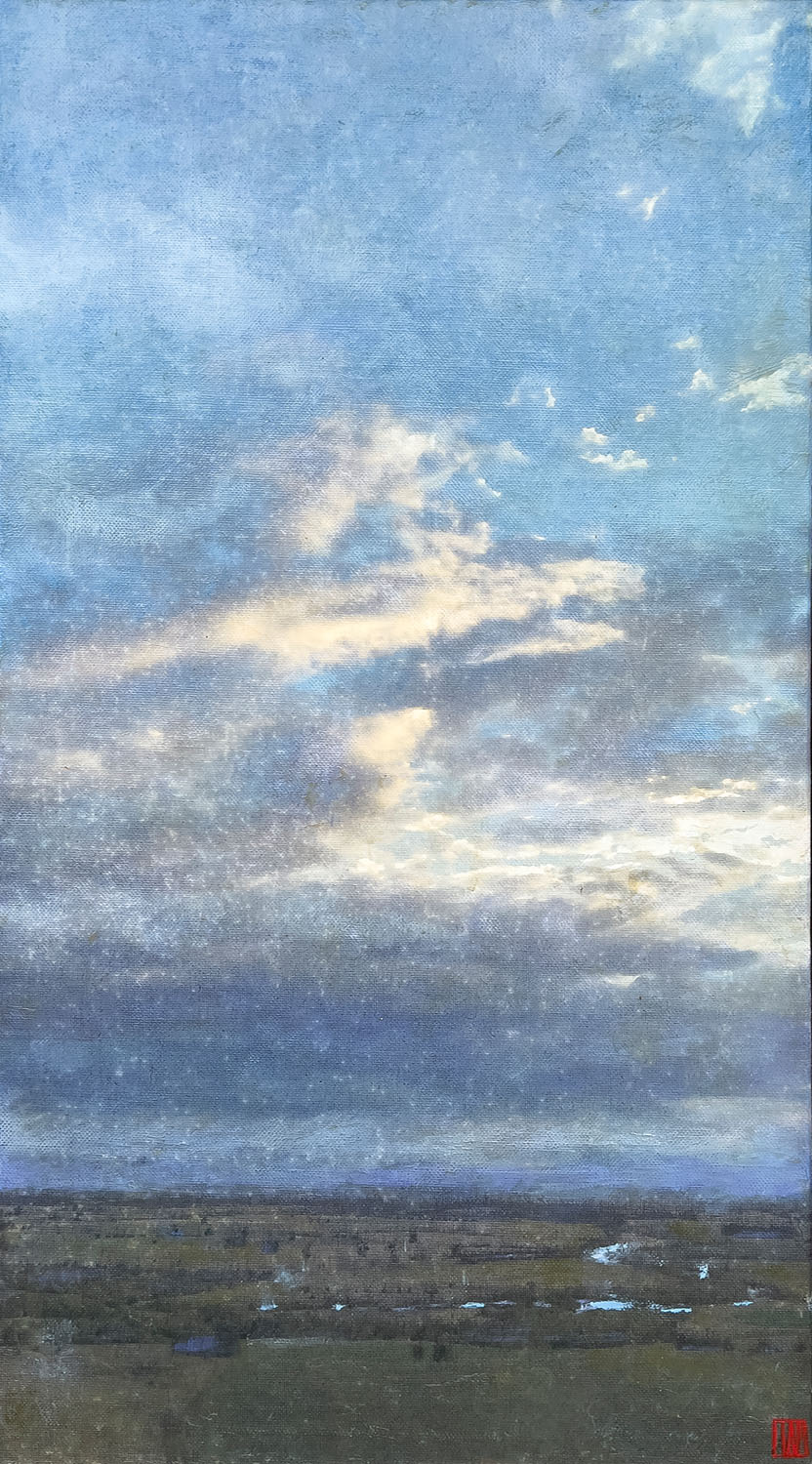 Jar of light, oil on linen, 76x41cm 2024